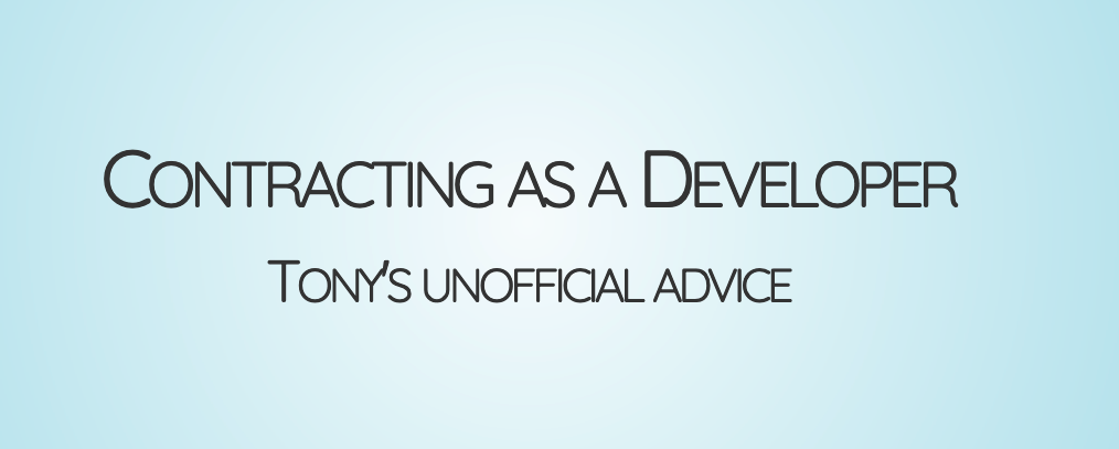 Slides - Contracting as a web developer