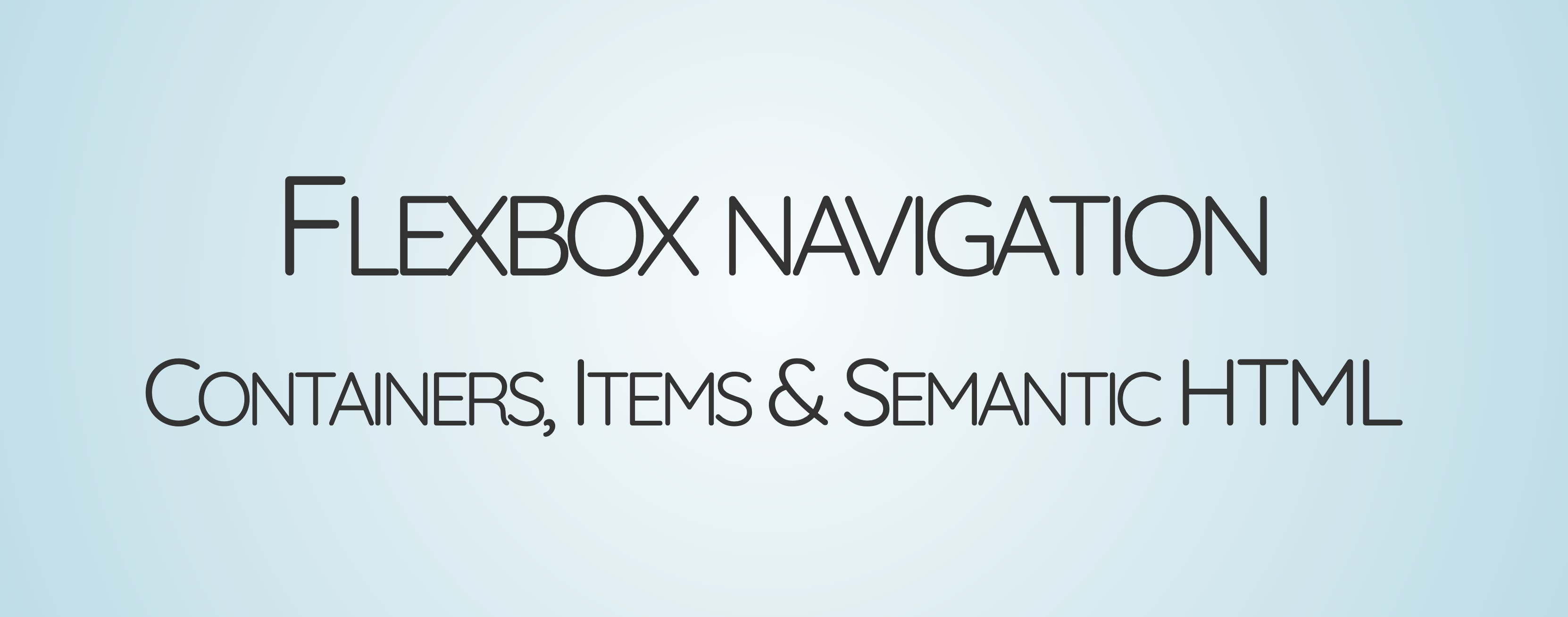 Flex navigation slides