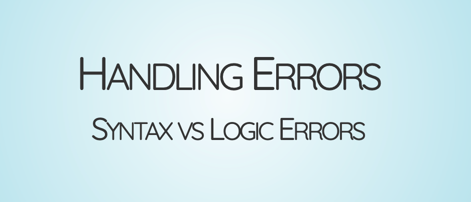 Slides - handling errors